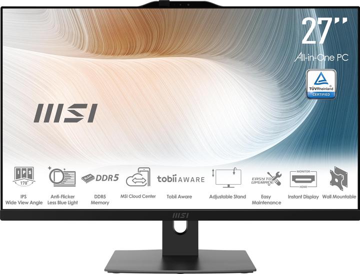 Produktbild MSI Modern AM272P 1M-835DE i7-150U black/16GB/1TB SSD W11P (Intel Core 7 150U, 16 GB, 1000 GB, Intel Arc Graphics)
