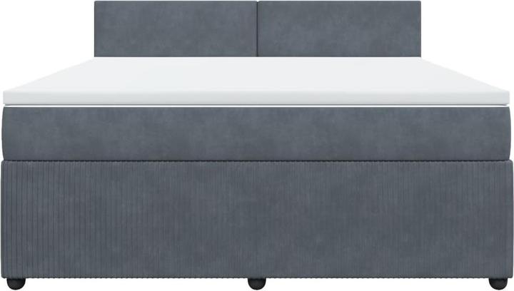 Actual product image VidaXL Bo x spring bed with mattress 180 x 200 cm velvet (180 x 200 cm, 180 x 200 cm)
