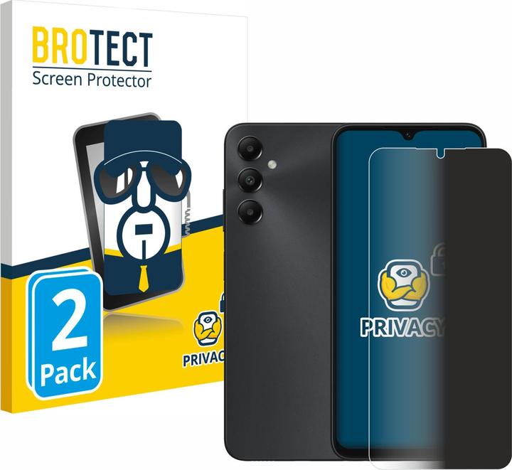 Productafbeelding BROTECT Anti-spionnetje privacyfolie Beschermfolie tegen blauw licht (2 Stuk, Samsung Galaxy A05s)