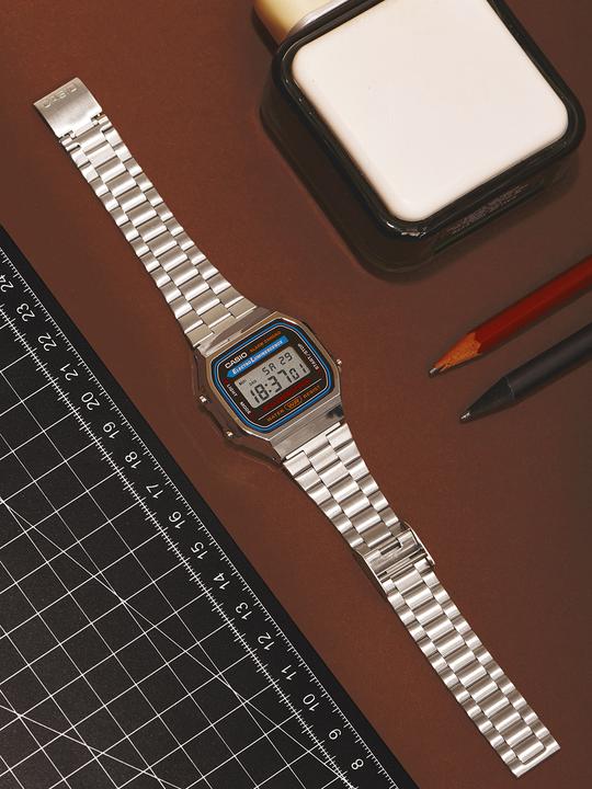 Actual product image Casio Vintage A168wa-1yes (Digital watch, 35 mm)