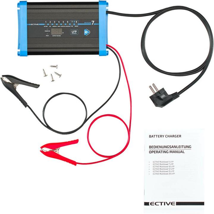 Produktbild Ective Multiload 7 LFP 7A/12V 8-Stufen Batterieladegerät (12V, 30 A)