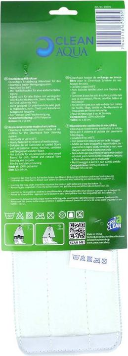 Actual product image CREaCLEAN Microfibre Universal Mop Cover for CleanAqua Set of 2 (2 pcs.)