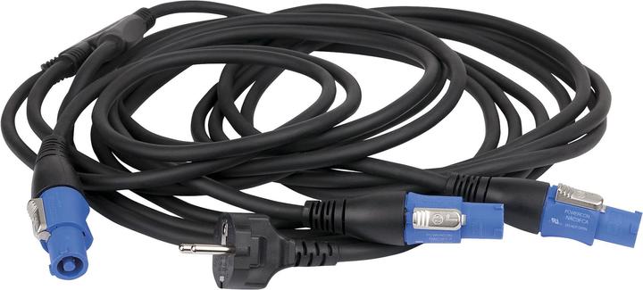 Actual product image DAP-Audio to Neutrik Powercon splitter 3 way (3 m)