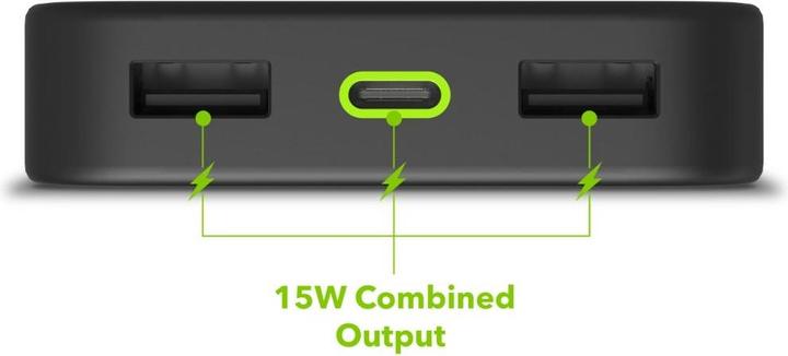 Produktbild Zagg MOPHIE POWERSTATION 10K WITH PD BLACK (20W USB C 2XUSB A 12W) (10000 mAh, 20 W)