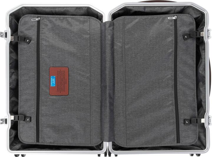Produktbild Piquadro Ultra Slim Mittelgrosser Koffer Grau/Leder (75 l, M (50 - 90l))