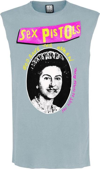 Actual product image Amplified Mens God Save The Queen Sex Pistols Sleeveless Tank Top (M)