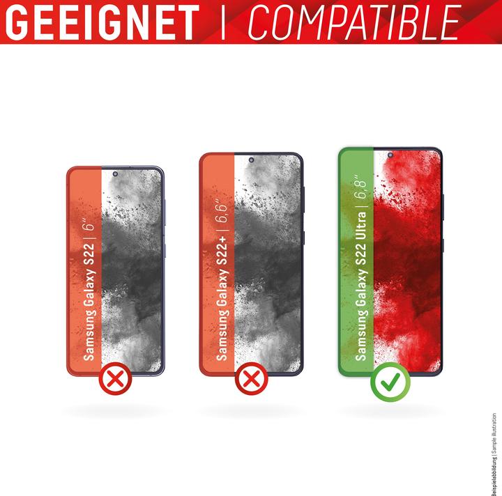 Immagine prodotto Displex Real Glass, Privacy Full Cover Panzerglas (1 Pezzo/i, Samsung Galaxy S22 Ultra)