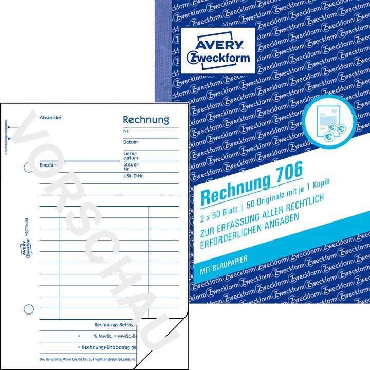 Produktbild Avery Rechnung (50 x)