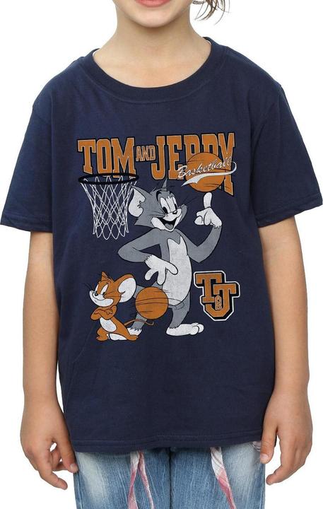 Immagine prodotto Tom & Jerry Spinning Basketball Maglietta Ragazze (128)