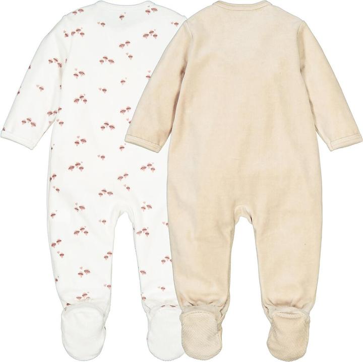 Image du produit La Redoute Collections Lot de 2 grenouillères (60)