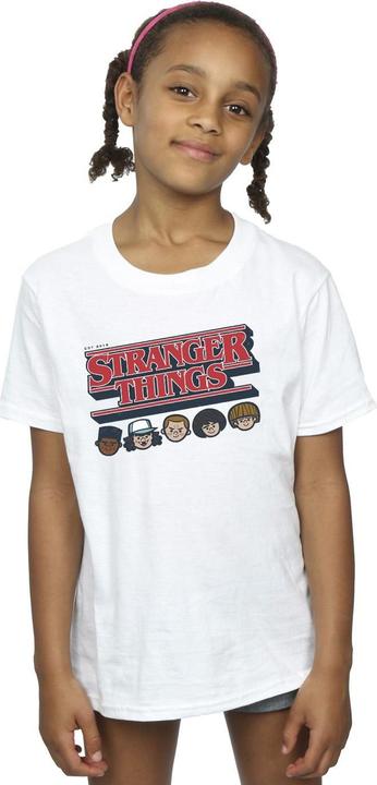 Immagine prodotto Netflix Stranger Things Caricature Logo Maglietta Ragazze (152, 158)