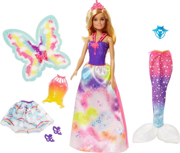 Actual product image Barbie Dreamtopia Rainbow Kingdom 3-in-1 Fantasy Doll Gift Set
