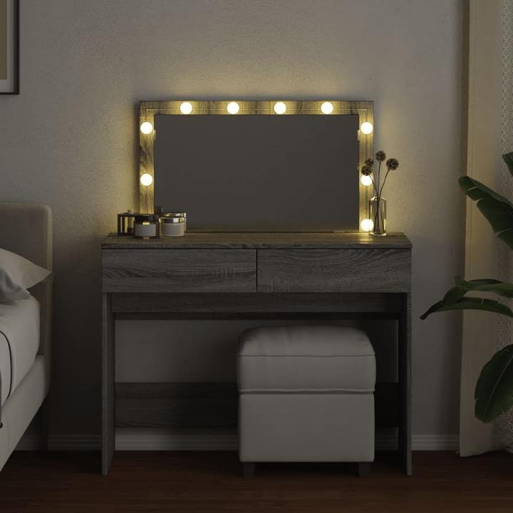 Immagine prodotto VidaXL Tavolino da toilette con illuminazione a LED (100 x 40 x 120 cm)