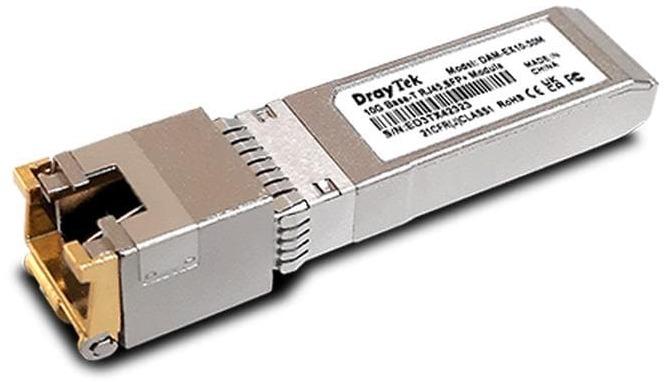 Actual product image Draytek SFP+ module DAM-EX10-30m copper