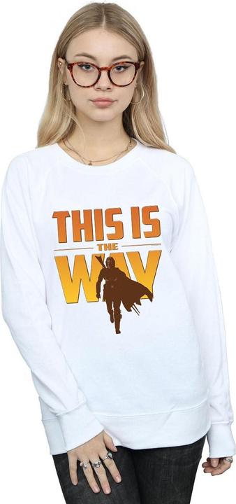 Actual product image Star Wars Womens/Ladies The Mandalorian This Is The Way Sweatshirt (M)