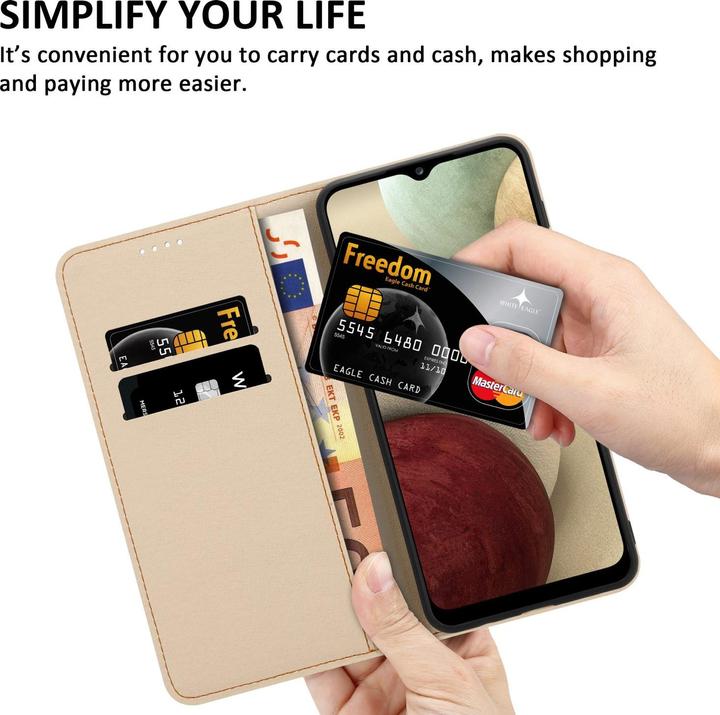 Produktbild Cadorabo Book Hülle mit Print für Samsung Galaxy A12 / M12 (Samsung Galaxy M12, Samsung Galaxy A12)