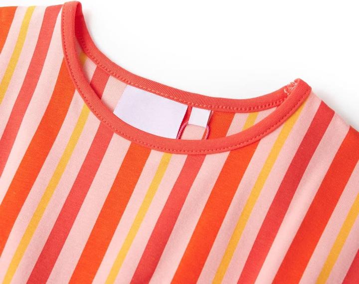 Produktbild VidaXL Kinderkleid mit Kordelzug Rosa und Rot 92,Material: 95 (92)