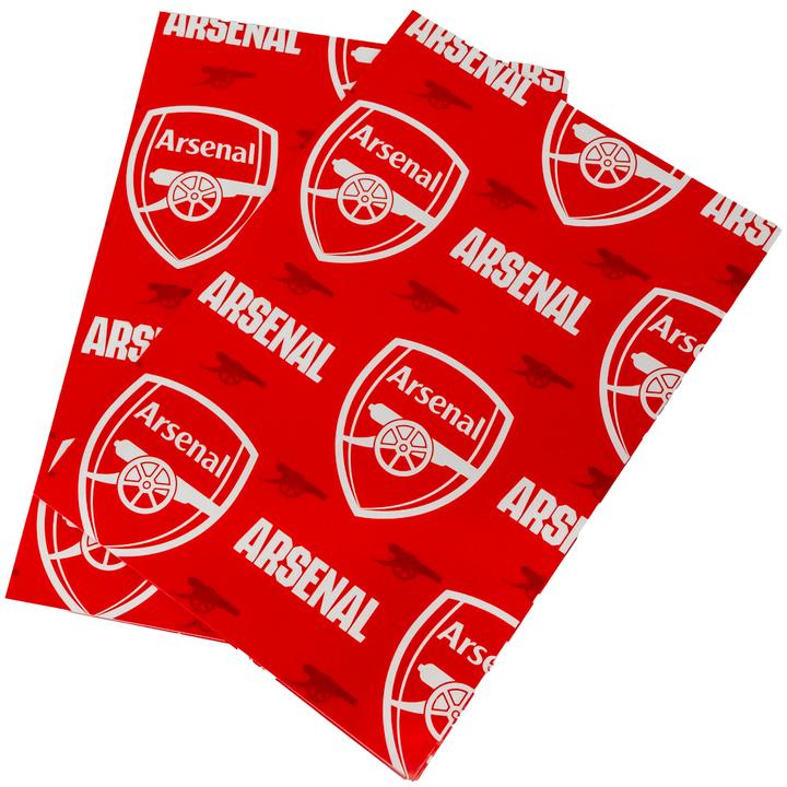 Actual product image Arsenal FC Text Gift Wrap (Wrapping paper, 2 x)