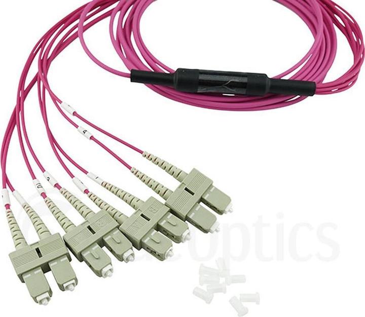 Produktbild CBO LWL MPO/4xSC Breakout Kabel OM4 3 Meter