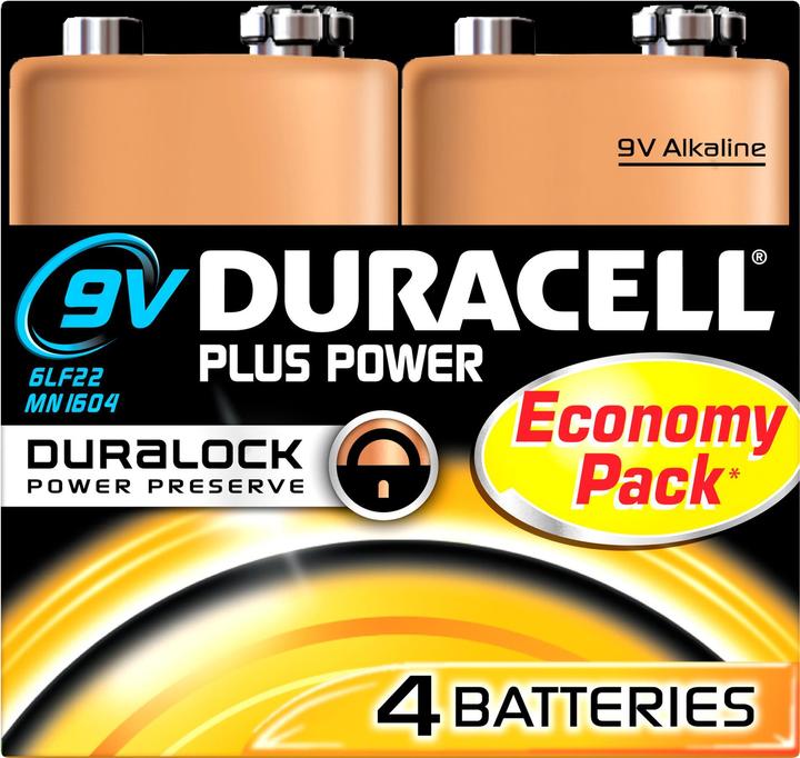 Duracell Più potenza (4 pz., 9V Block)