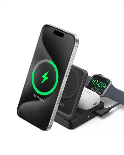 Immagine prodotto Anker - MagGo Wireless Charger (2-in-1 Stand) (15 W)