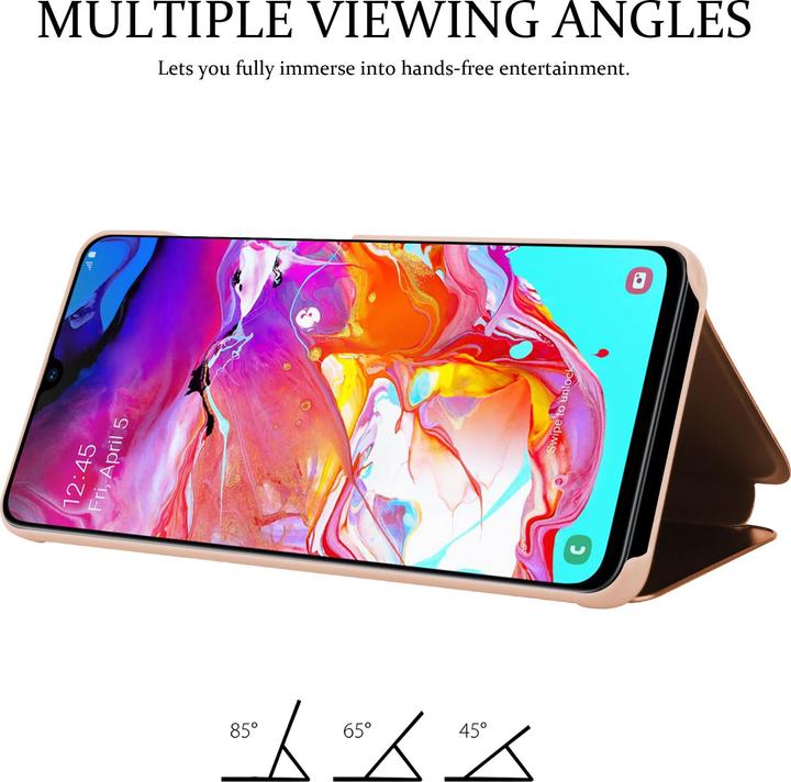 Actual product image Cadorabo Book Smart View Mirror Cover (Samsung Galaxy A70S, Samsung Galaxy A70)