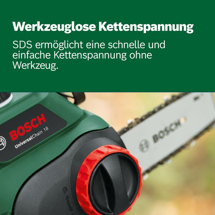 Produktbild Bosch Home & Garden UniversalChain 18 (Akku Kettensäge)