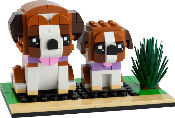 Actual product image LEGO Saint Bernard (40543, LEGO Brickheadz, LEGO Rare Sets)