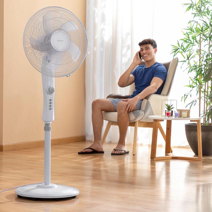 Produktbild InnovaGoods Bodenventilator mit Wechselstrom - 110-138 cm - Timer - 45 W