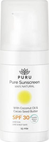 Produktbild PURU Pure Sonnencreme SPF30 Rundfl 15 ml (Sonnencreme, SPF 30, 15 ml, 35 g)