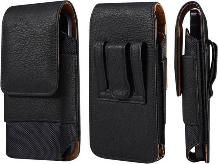 Produktbild Cover-Discount Nylon - Leder Gurttasche mit Kartenfach schwarz / L