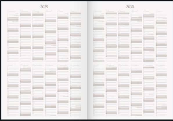 Image du produit Rido Idé Calendrier de 10 ans (2025-2034) 10 Years of Moments (A4, Allemand)