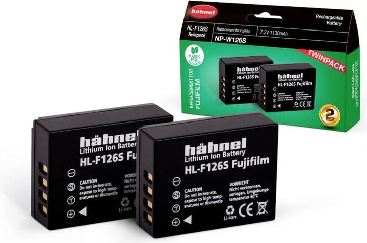 Immagine prodotto Hähnel HL-F126S, batteria per 2 fotocamere sostituisce la batteria originale NP-W126 7.2 V 1130 mAh (Accumulatore di carica elettrica)