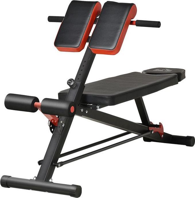 Produktbild Swisshandel24 Hantelbank Fitnessbank Schrägbank Multifunktion Bauchtrainer Verstellbar Stahl Schwarz 64x146x73,5-8