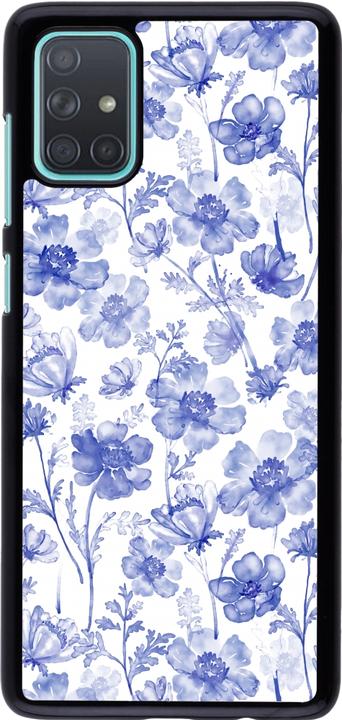 Produktbild PhoneLook Hülle Spring 23 watercolor blue flowers (Samsung Galaxy A71)