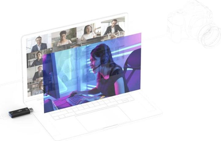 Image du produit Urage Convertisseur vidéo Stream Link 4K, noir (PC, Mac)