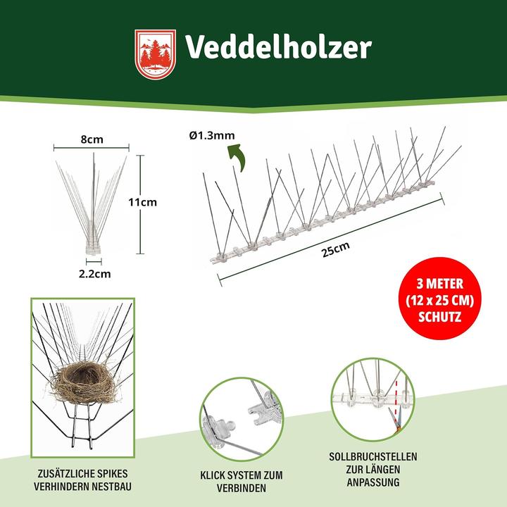 Immagine prodotto Veddelholzer Repellente per piccioni