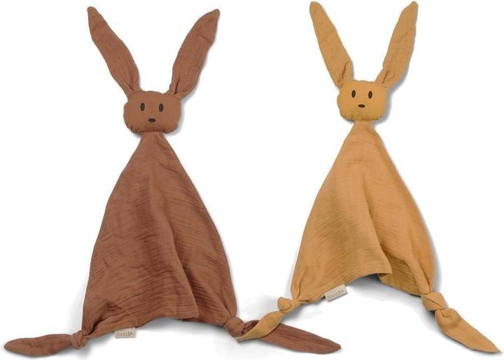 Actual product image Nuuroo Ado Hugging Cloth 2-pack - Caramel Café / Golden Yellow
