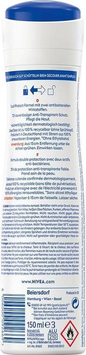 Nährwerte und Zutaten NIVEA Dry Comfort (Spray, 150 ml)