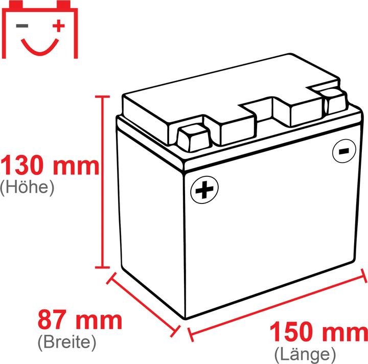 Image du produit Varta Batterie de moto AGM 10AH (12 V, 10 Ah, 150 A)