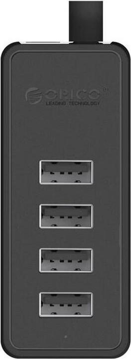 Immagine prodotto Orico Adattatore hub da USB a 4x USB 2.0 W5P-30 (nero) (USB-A, 4 Porti)