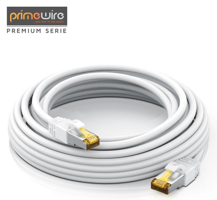 Produktbild Primewire CAT.7 Netzwerkkabel - Ethernet Gigabit Lan Kabel RJ45 - 10 Gbit/s - Patchkabel - komp. CAT.6 CAT.8 (S/FTP, CAT7, 0.50 m)