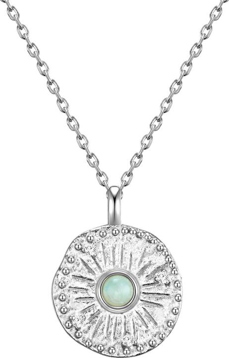 Glanzstücke München Damen Sterling Silber Amazonit silber 45,0 cm Basiskette + 5,0 cm Verlängerung - 29856 (Sterling Silber, 45 - 50 cm)