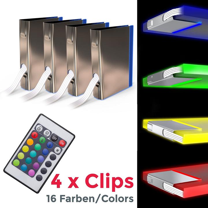 Produktbild B.K.Licht LED Glasbodenbeleuchtung 4er Set