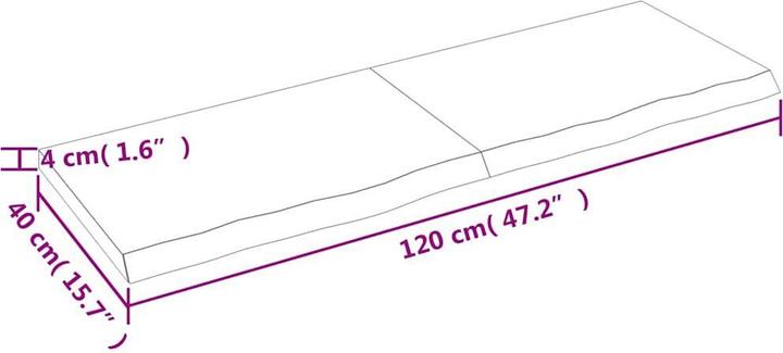 Actual product image VidaXL Saba (120 x 40 x 4 cm)