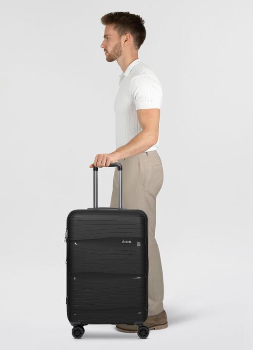 Image du produit D&N Travel Line 4300-Plus 4 roues trolley M 65 cm avec soufflet d'extension (58 l, M (50 - 90l))