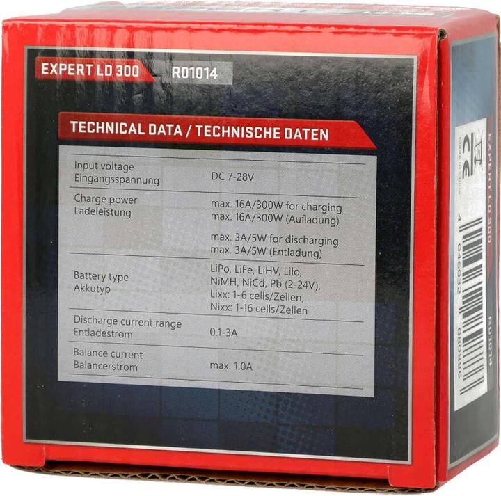 Productafbeelding Robitronic Lader DC Expert LD 300 LiPo 1-6s 16A 300W