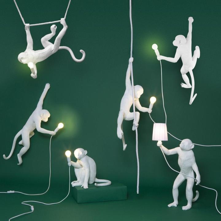 Image du produit Seletti Monkey Lamp White Lampe à Led (120 lm, E14)