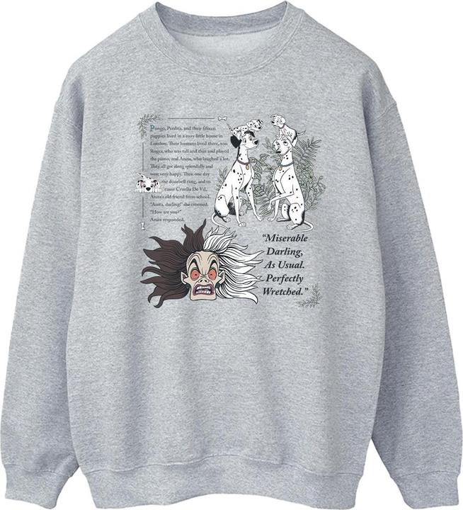 Immagine prodotto Disney 101 Dalmatians Miserable Darling Felpa Uomo (XXL)