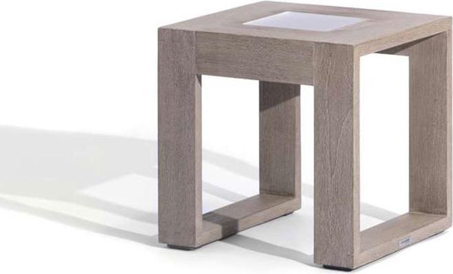 Produktbild Les Jardins Beleuchteter Couchtisch Tecka Solar und wiederaufladbar Grosses Model TA04503l